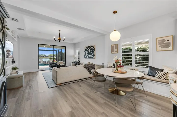 Open Concept Dining Area and Living Room