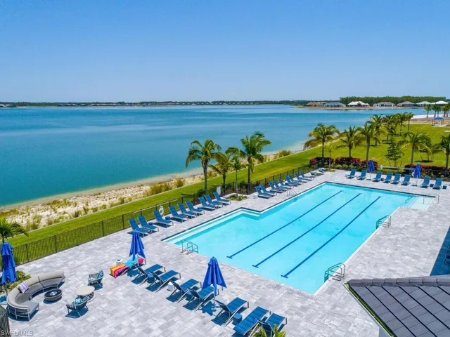Lap pool and his/her saunas are located at the sports club.