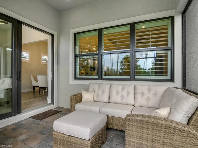 Enjoy evening sunsets from your screened lanai.