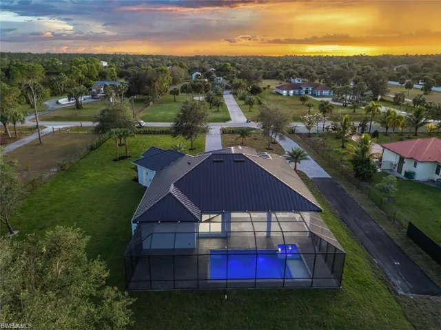 View from above of property