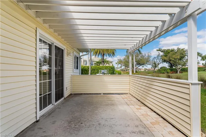 Pergola off of Master Bedroom