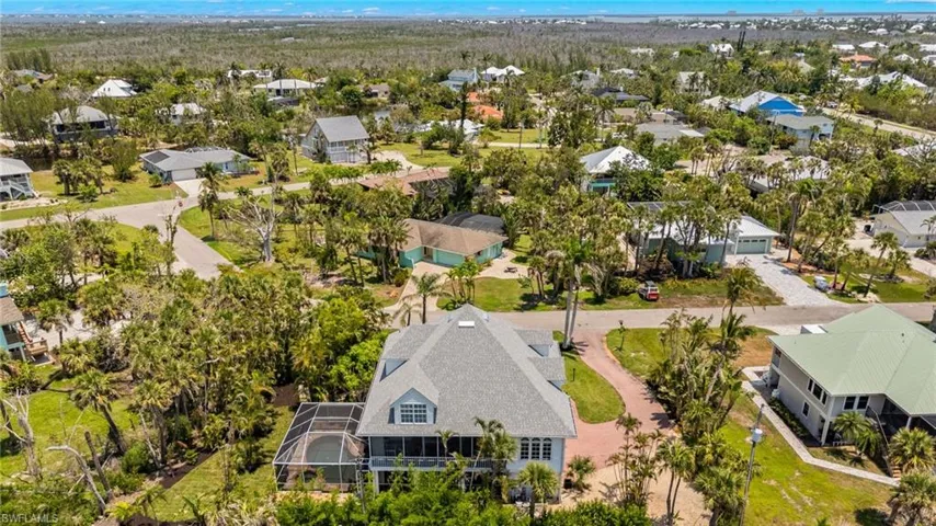 Aerial view of subject property