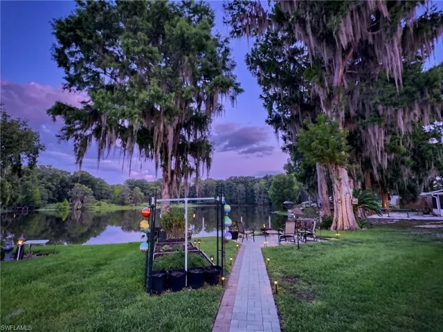 Twilight Back yard