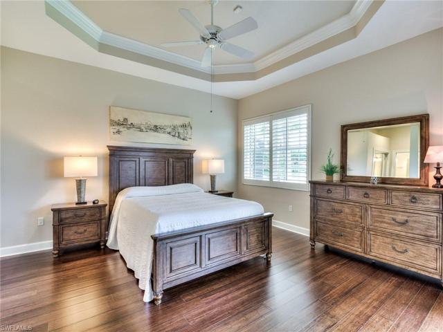 Primary bedroom with bamboo flooring