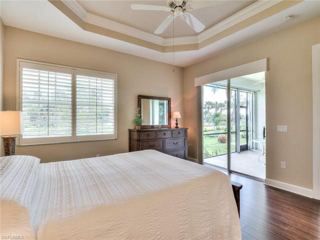 Window with lake view and slider to the lanai