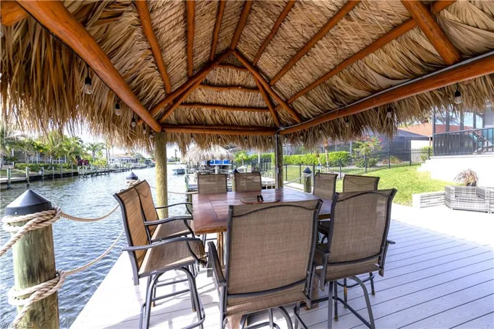 Or enjoy sitting under the tiki to watch the beautiful SWFL sunsets