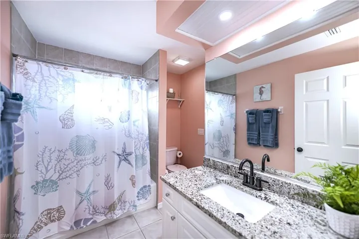 Guest bath doubles as a pool bath