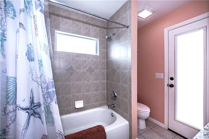 Plenty of natural light in the guest bathroom