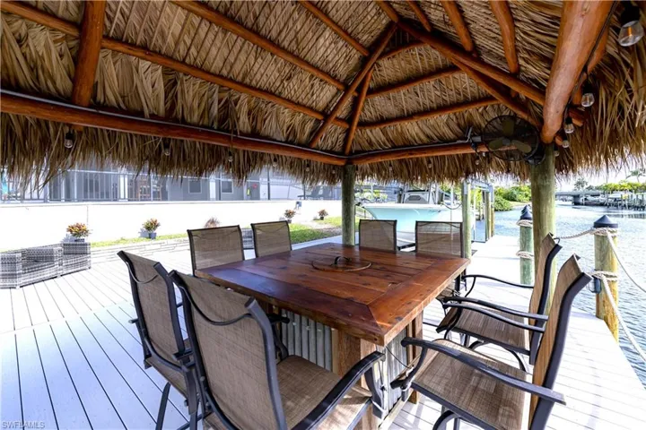 Tiki Hut is ready for dolphin watching