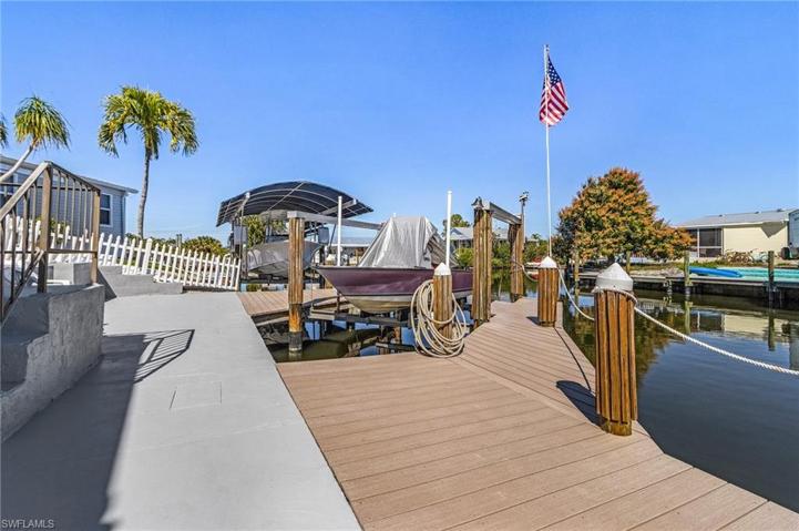 Composite wrap around dock and boat lift