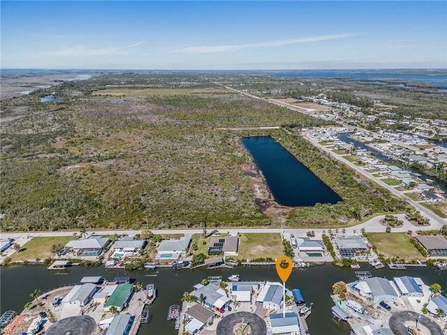 Aerial looking north toward the Galt Island Preserve