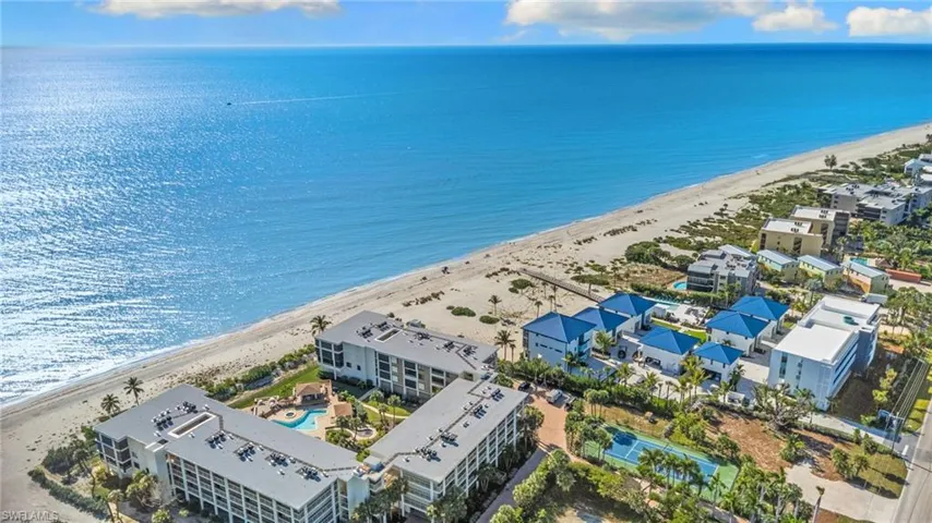 Bird's eye view of expansive coastline