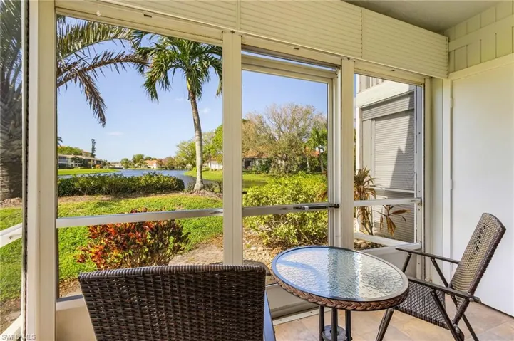 Imagine enjoying meals, cocktails, music, conversation and more from this private screened lanai. Easy roll down shutters protect from the elements.