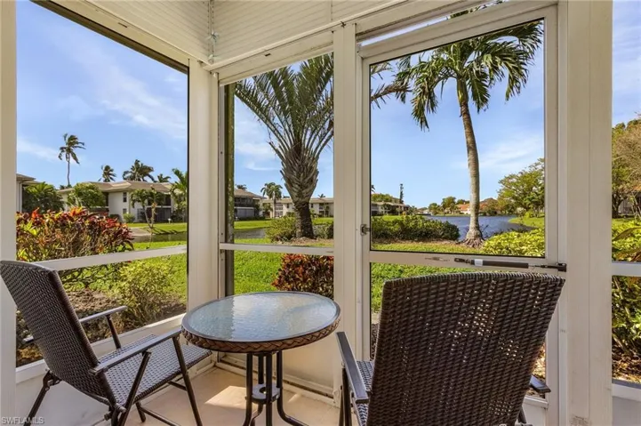 Imagine enjoying meals, cocktails, music, conversation and more from this private screened lanai. Easy roll down shutters protect from the elements.