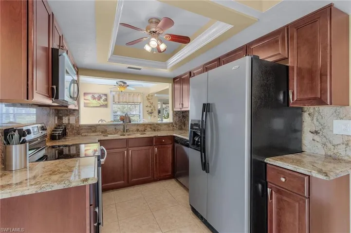 The kitchen has AMPLE storage and counter top space. It is very efficiently and exquisitley appointed.