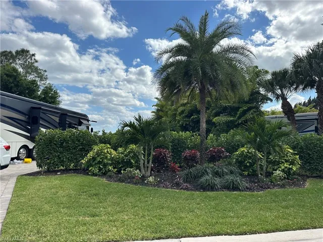 View of grassy yard