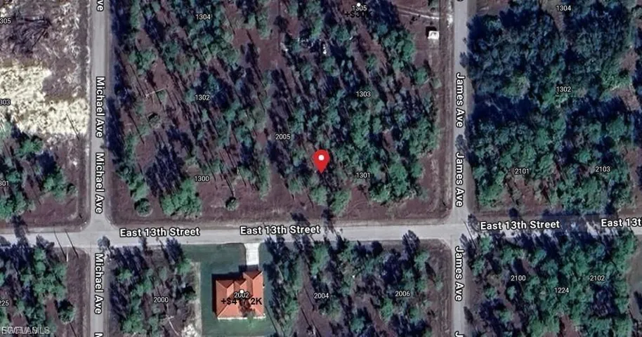 Map of property location featuring property parcel outlined