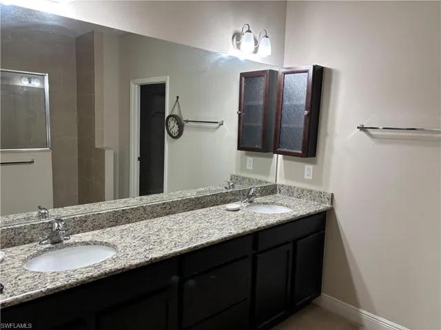 Bathroom featuring vanity