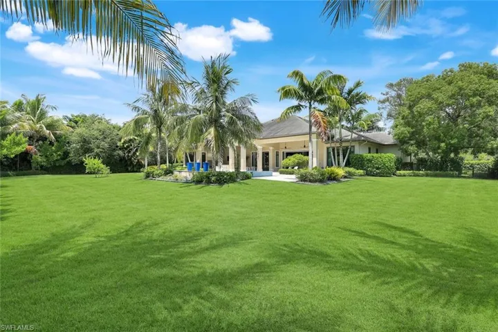 Large private fenced backyard