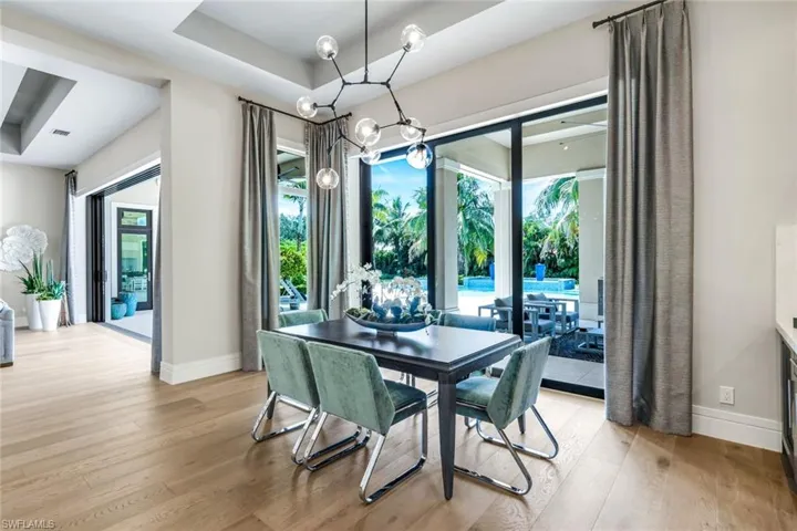 Breakfast nook looking outside