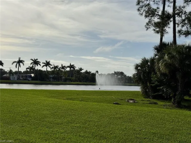 View of yard featuring a water view