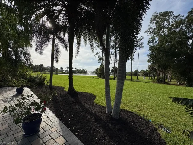 View of yard with a patio