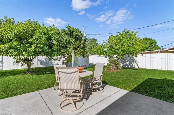 View of patio