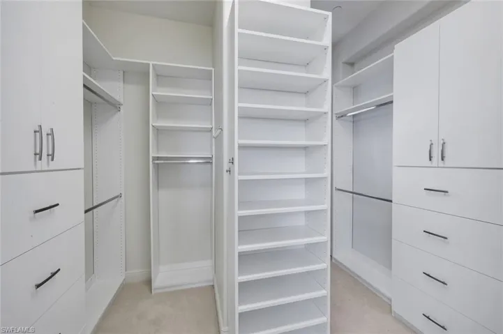 CUSTOM CLOSET WITH MANY EXTRAS