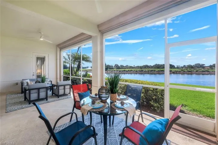 LANAI UPGRADES INCLUDE ROLL DOWN HURRICANE SHUTTERS AND MODERN CEILING FANS W/LIGHTS