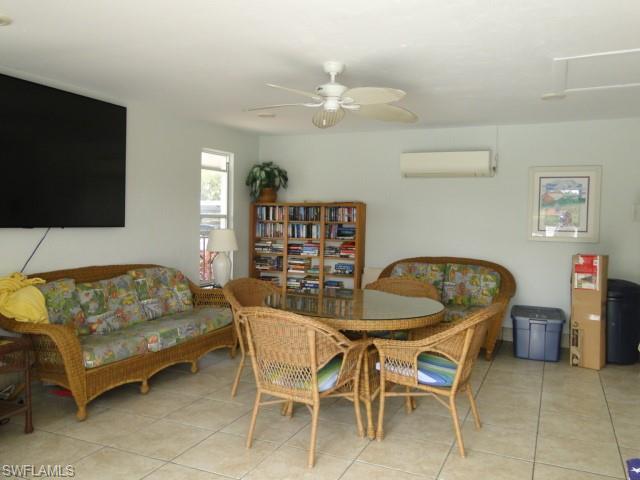 Community room with lending library