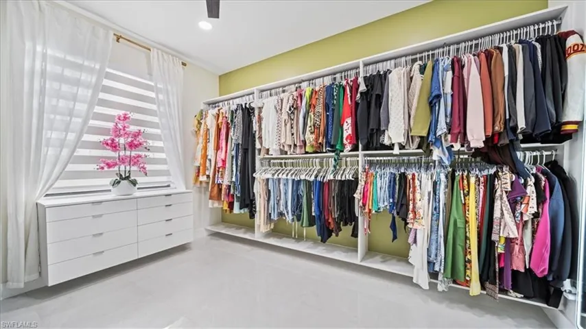 View of spacious closet