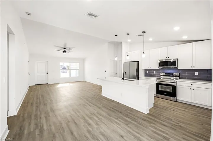 open concept floor plan