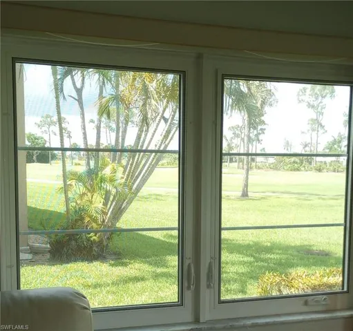 Living room to golf course -- side window