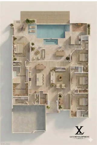 View of floor plan / room layout