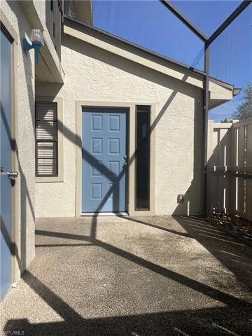 Vaulted screened lanai with storage closet