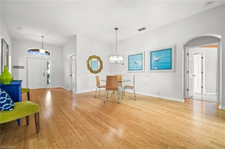 View of Foyer and Dinning Area from Living Room