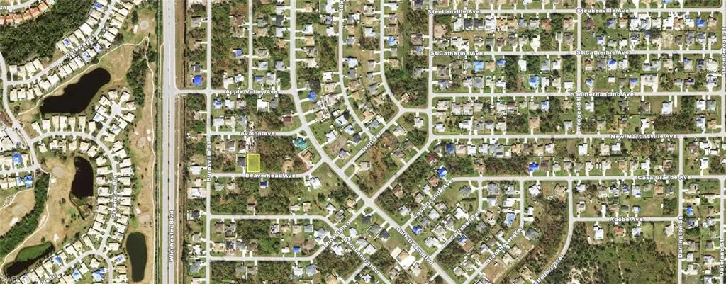 Aerial view of property's location