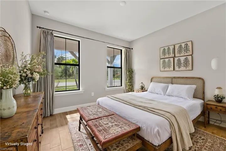 Virtually Staged Guest Bedroom