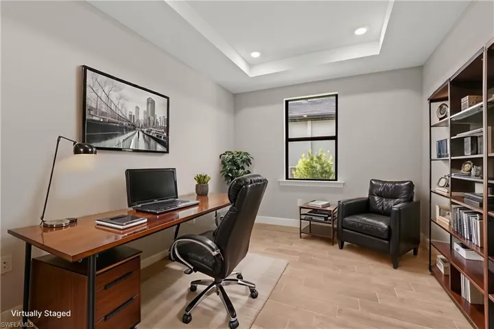 Virtually Staged Home Office