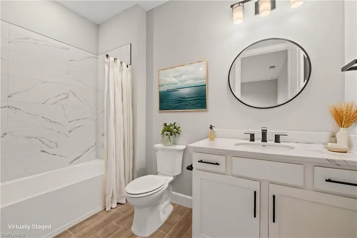 Virtually Staged Guest Bathroom
