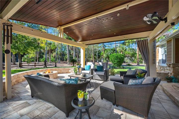 Covered Pergola & fire pit