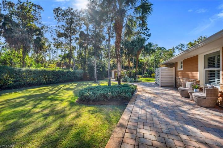 Fenced side yard