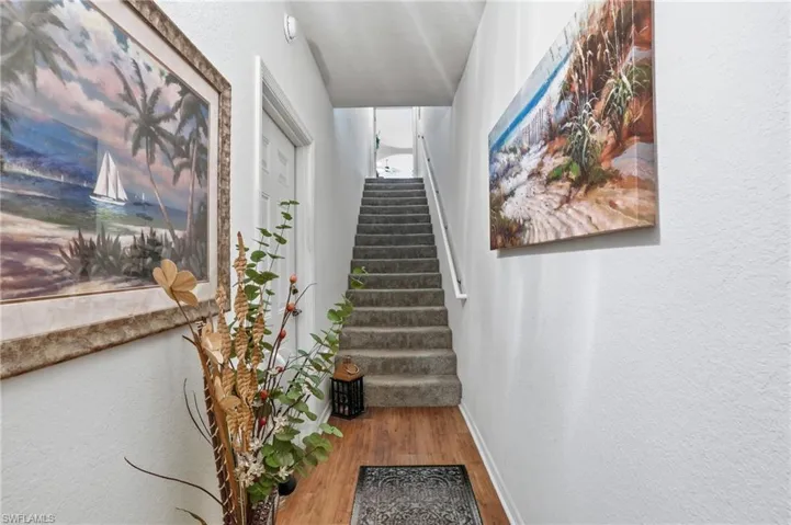 Beautiful entry way with stairs leading to main floor