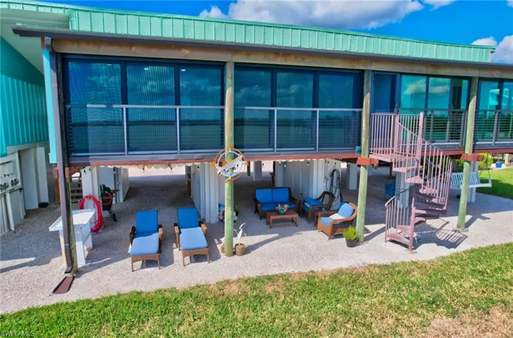 Relax in your outdoor living space and a patio area