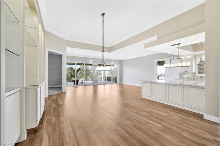 Living area with 12ft Ceilings