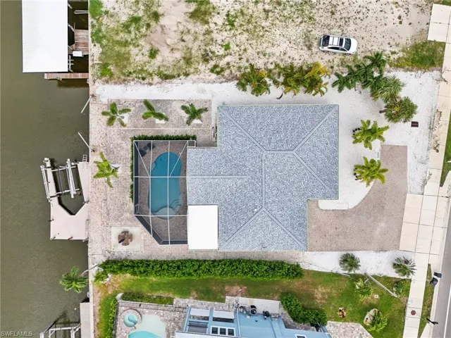 Birds eye view of property