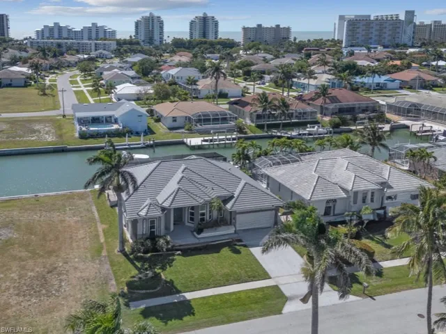Bird's eye view with a residential view, a water view, and a city view