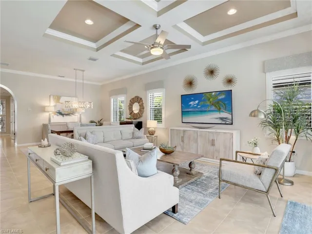 Coffered Living Room Ceilings