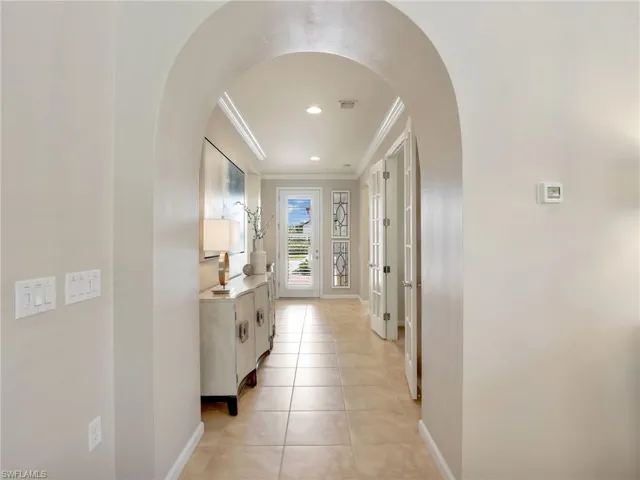 Foyer with Arched Detail