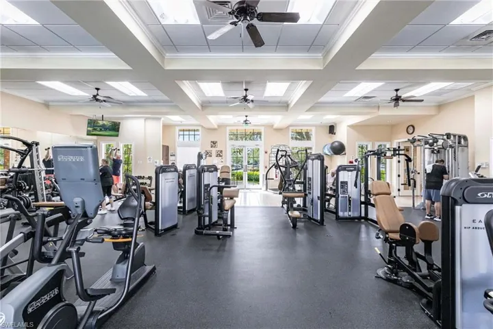 Attended fitness center